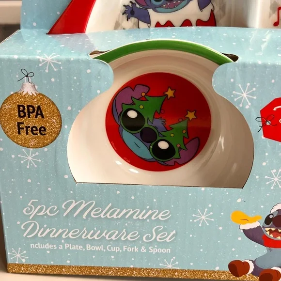 Stitch 5 pc Melamine Dinnerware Set - Picture 2 of 5